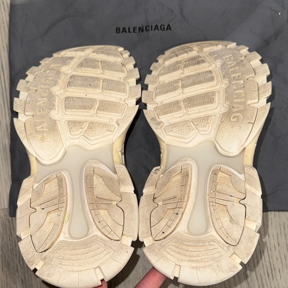 Balenciaga White Cream Sport Sandals - Picture 6 of 7